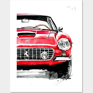 Automotive watercolor paintings Posters and Art